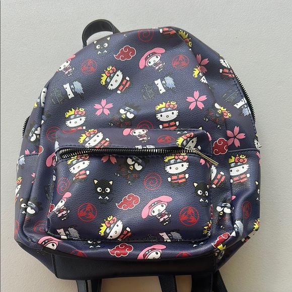Hello Kitty Other - Hello Kitty Kids Backpack - Dark Blue and Pink